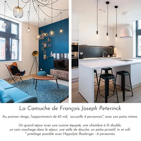 Апартаменты La Camuche De Francois Joseph Peterinck, Neuf De 70 M2, Patio